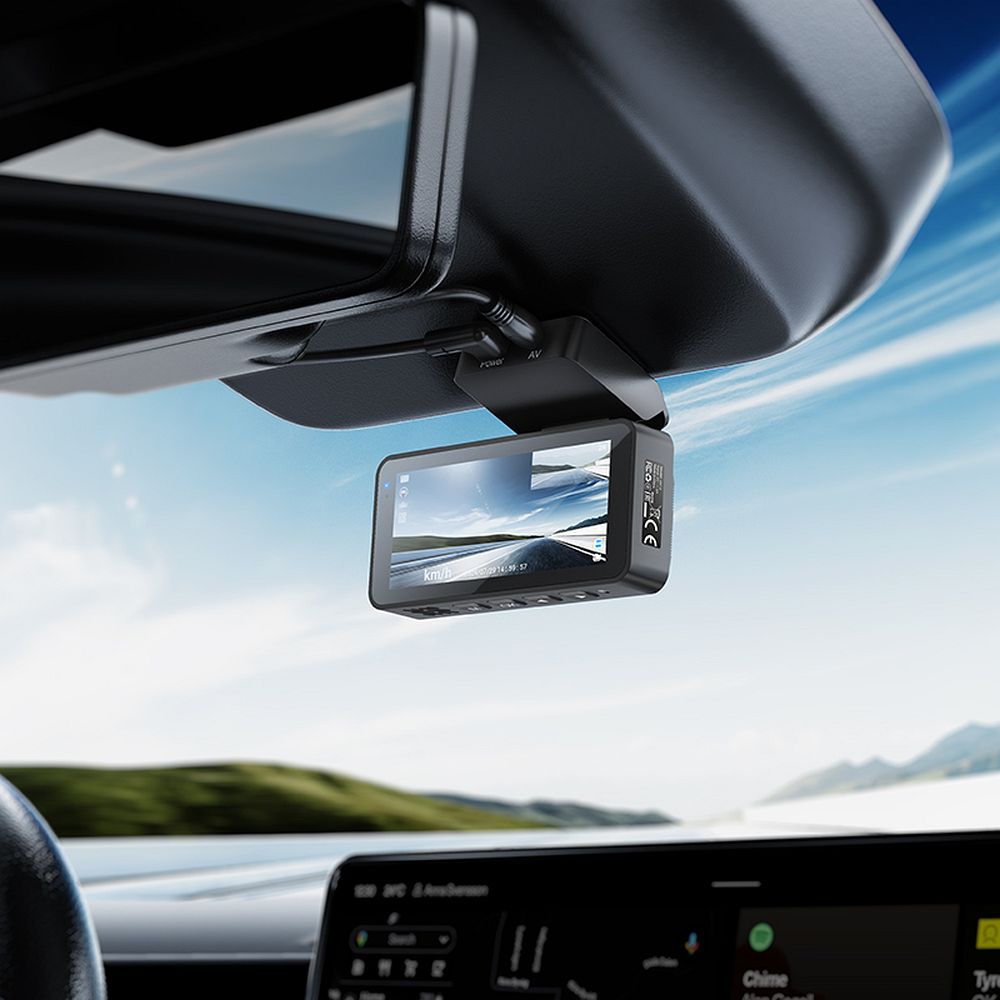 Caméra Auto Avant Arrière HOCO DV12, 2K, Wi-Fi, GPS, Écran 3.69 pouces