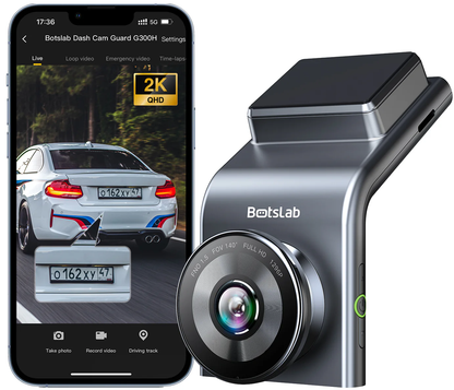 Camera Auto Anteriore e Posteriore Botslab G300H Plus, 4K, Wi-Fi, GPS, Display 2.4 pollici