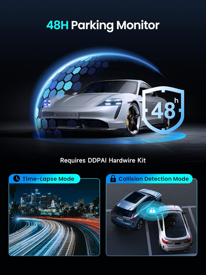 Telecamera Auto Anteriore Posteriore DDPAI Z50 Pro Dual, 4K, Wi-Fi, GPS, Display 3 pollici