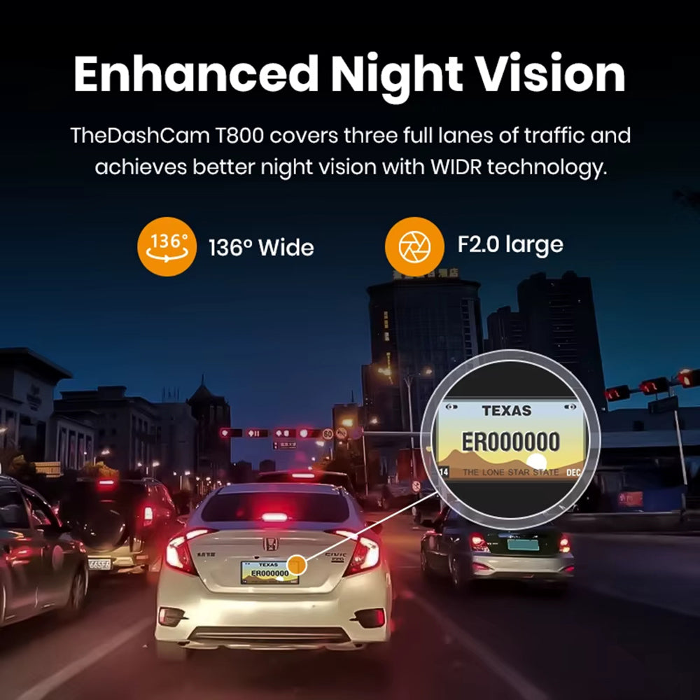 Caméra Auto Imou T800, 4K, Wi-Fi