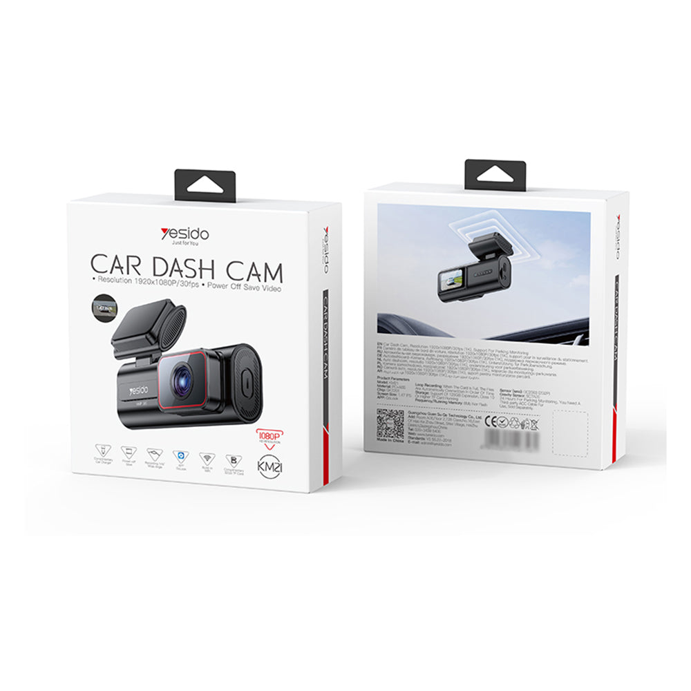 Camera Auto Yesido KM21, 1080P, Wi-Fi, Display 1.47 pollici