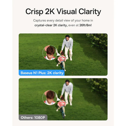 Überwachungskamera Baseus N1 Plus, Wi-Fi, 2K, IP67, Außenbereich, Weiß S0TV022132