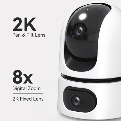 Caméra de Surveillance Imou Ranger Dual, Wi-Fi, 2K + 2K, Intérieur IPC-S2XP-6M0WED