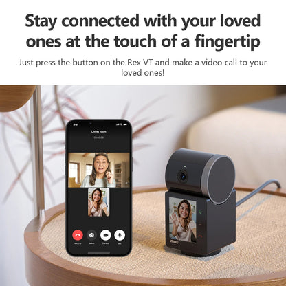 Caméra de Surveillance Imou Rex VT Pro, Wi-Fi, 3K, Intérieur, Noire IPC-S2VBP-5M0WR