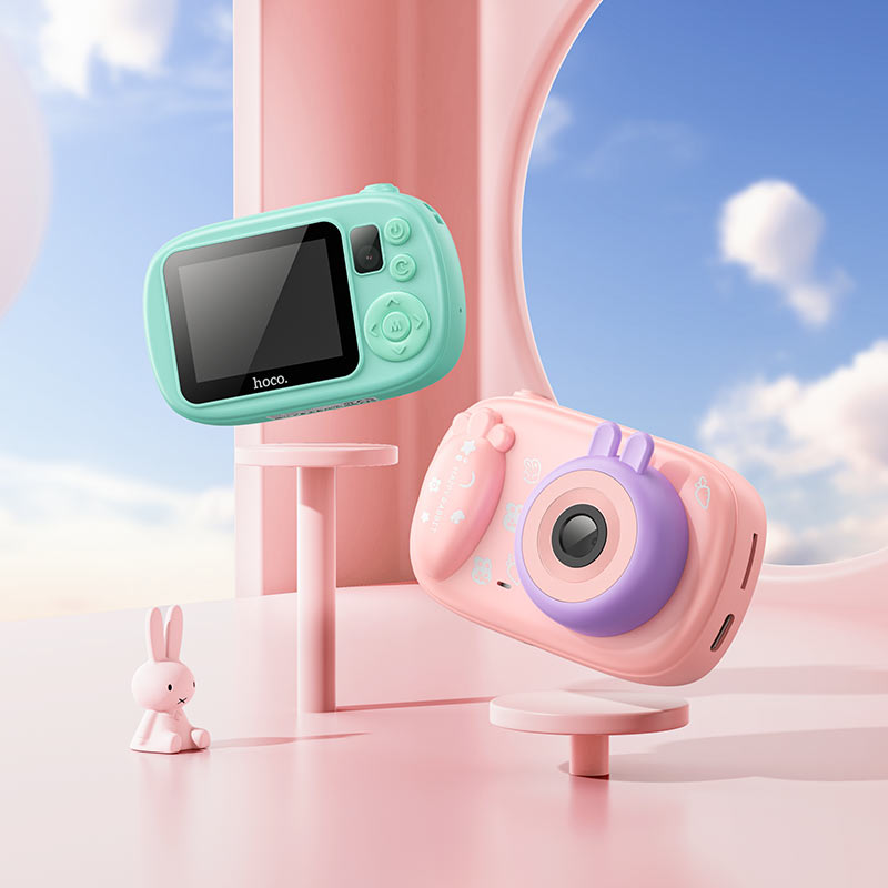 Fotocamera Digitale HOCO DV205 Kids, 720P, 1MP, Blu