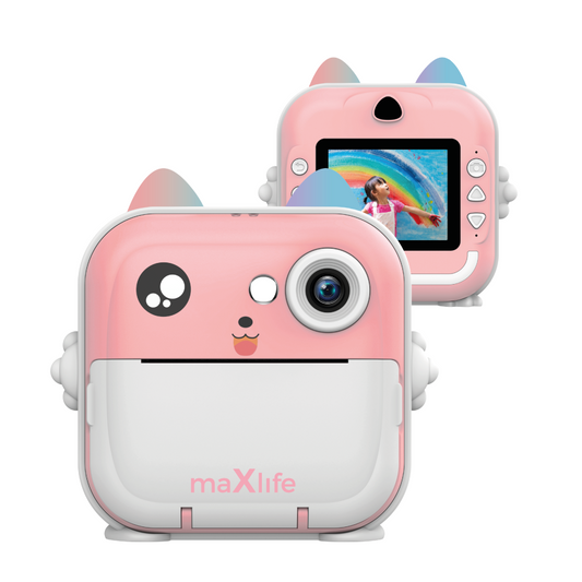 Digitalkamera mit Druckfunktion MaXlife MXPC-100 Kids, Rosa