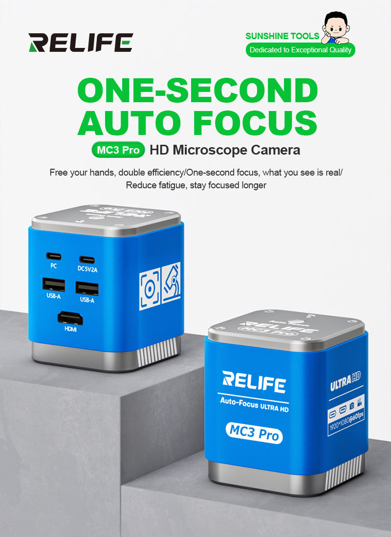 Camera Microscopio Relife MC3 Pro, 1080P