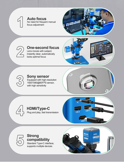 Camera Microscopio Relife MC3 Pro, 1080P