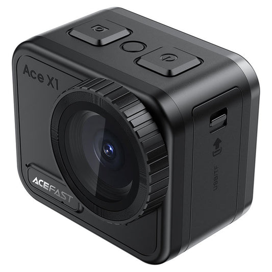 Camera Sport Acefast X1, 4K, Wi-Fi, Nera