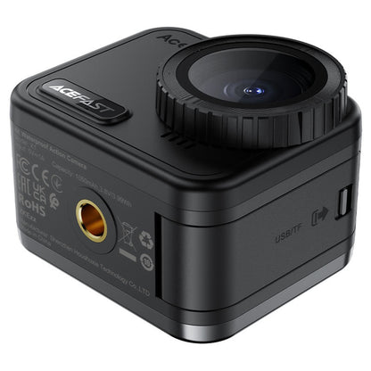 Sportkamera Acefast X1, 4K, Wi-Fi, Schwarz