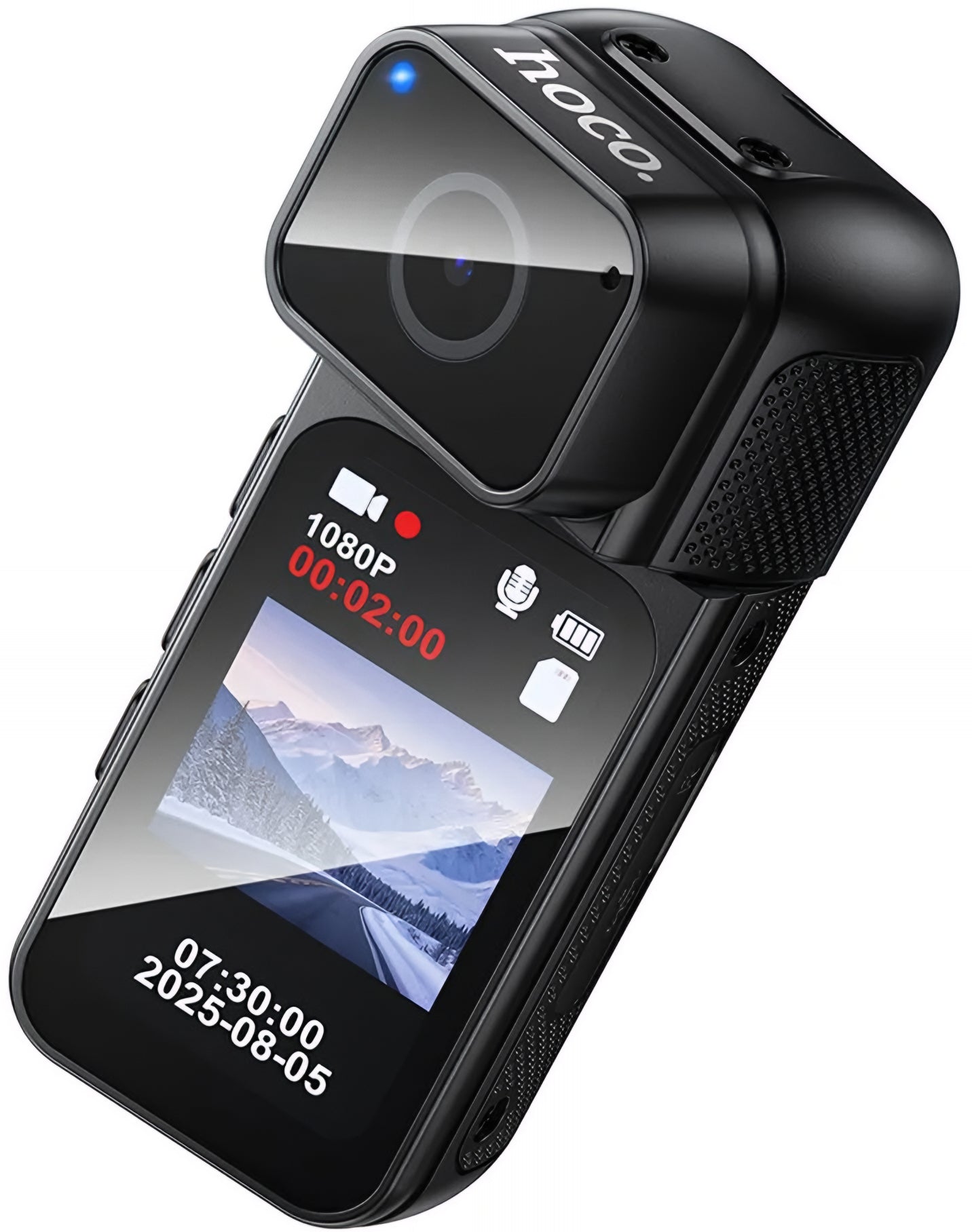 Action Camera HOCO DV105, 2.7K, Display 1.47 pollici, Nera