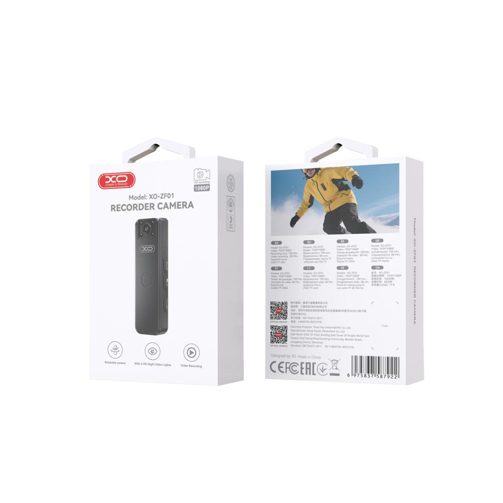 Camera Sport XO Design ZF01, 1080P, Nera