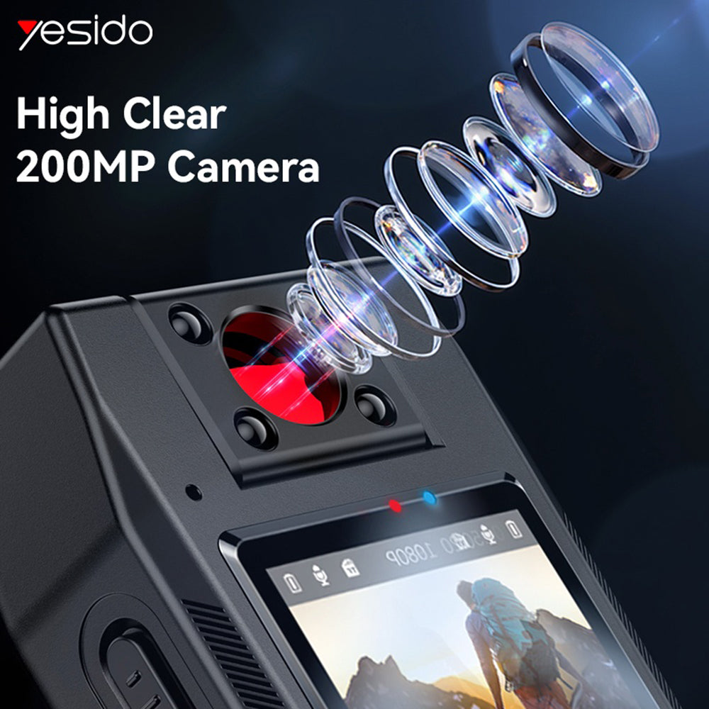 Camera Sport Yesido KM25, 1080P, Display 1.3 pollici, Nera