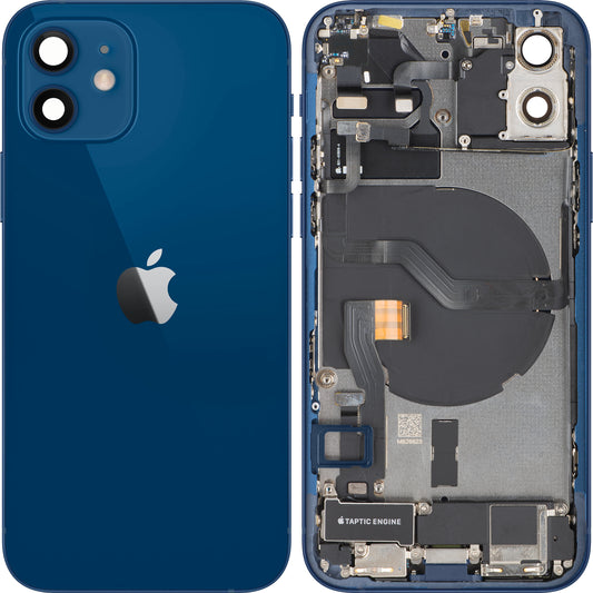 Coperchio Batteria Apple iPhone 12, Con Scocca Centrale, Completo di Parti, Blu, Swap