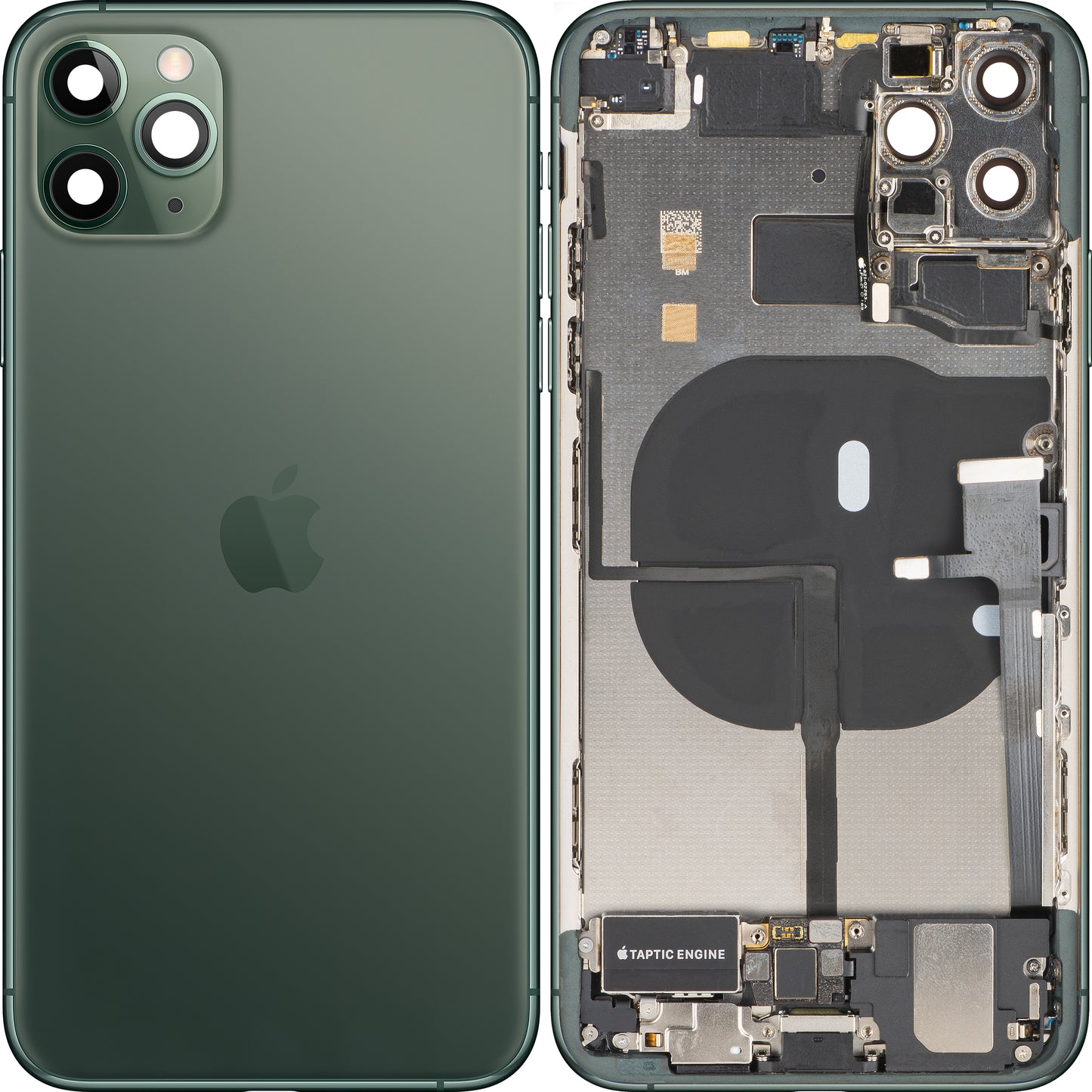 Coperchio Batteria Apple iPhone 11 Pro Max, Con Scocca Centrale, Completo di Tutti i Componenti, Verde (Midnight Green), Swap