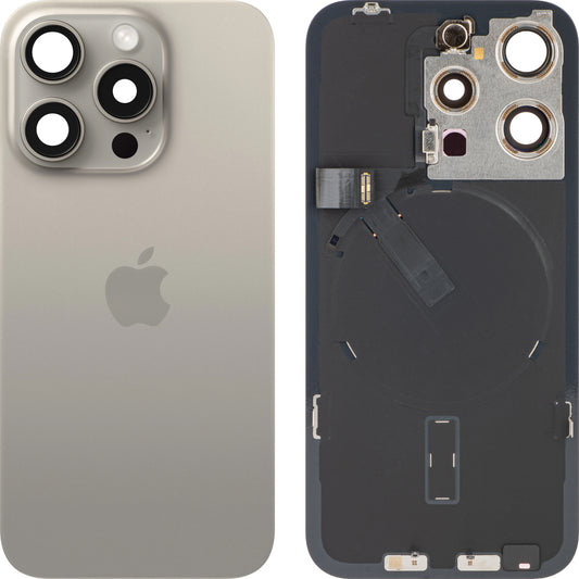 Copertura Batteria Apple iPhone 15 Pro, Beige (Titanio Naturale), Swap