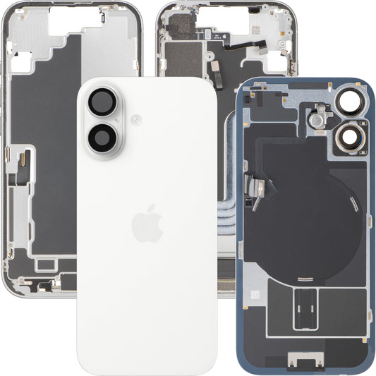 Apple iPhone 17 Akkudeckel, mit Mittelgehäuse, Vollständige Teile, Weiß, Swap