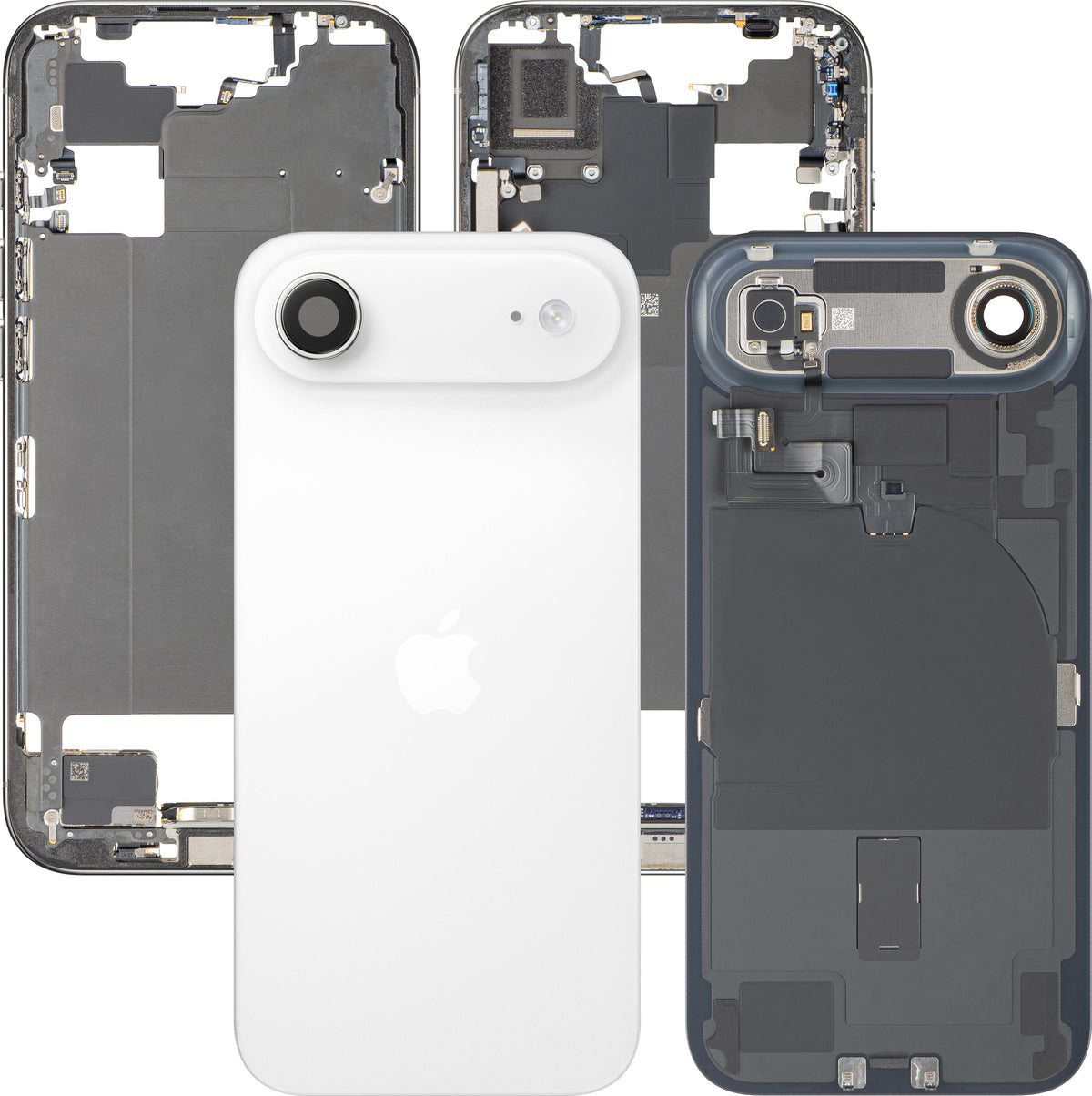 Cover Batteria Apple iPhone 17 Air, Con Scocca Centrale, Parti Complete, Bianco (Cloud White), Swap Premium