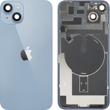 Couvercle de batterie Apple iPhone 14 Plus, avec boîtier intermédiaire, toutes pièces incluses, bleu, échange