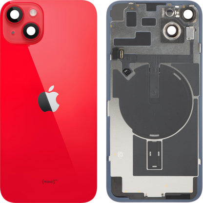 Couvercle de batterie Apple iPhone 14 Plus, avec boîtier intermédiaire, toutes pièces incluses, rouge, échange