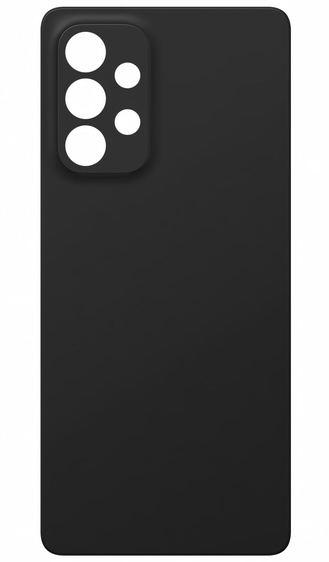Batteriedeckel kompatibel mit Samsung Galaxy A53 5G A536, Schwarz