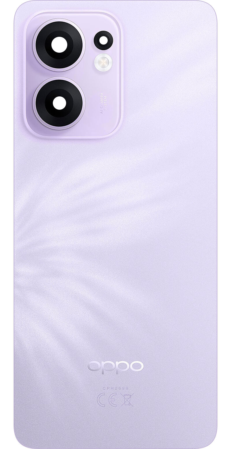 Couvercle de Batterie Oppo Reno13 FS 5G / Reno13 F, Violet (Plume Purple), Service Pack 621033000499