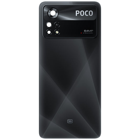 Coperchio Batteria Xiaomi Poco X4 Pro 5G, Nero (Laser Black), Service Pack 5600050K6P00