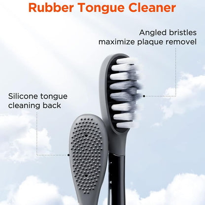 Tête de rechange Gum Care pour brosse à dents électrique Bitvae S2 / S3, lot de 4 pièces, blanc