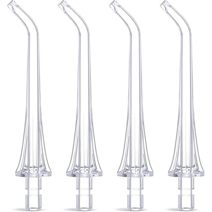 Ersatzkopf für Bitvae C2 / F30 / 304 Munddusche, 4 Stück Set, Transparent