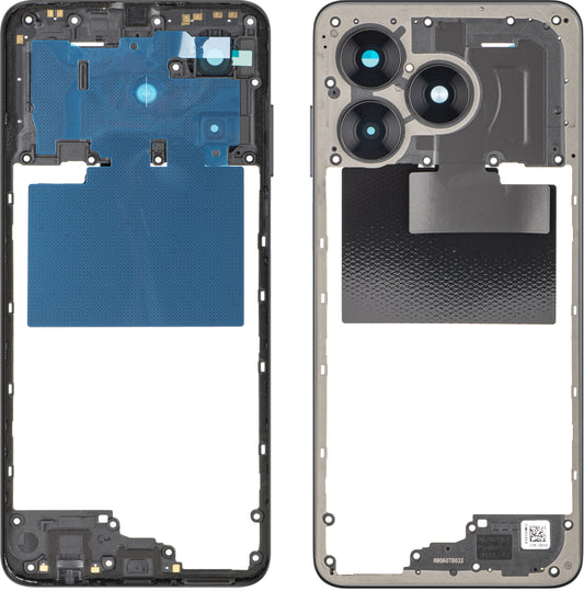 Mittelgehäuse Honor X5c Plus, Schwarz (Midnight Black), Service Pack 9707ACHX