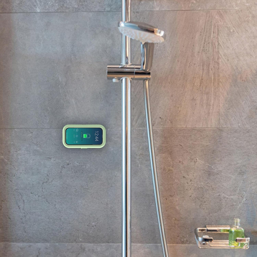 Coque Murale avec Membrane Tactile Techsuit LC-999 pour Téléphone, Étanche, Blanc Doré