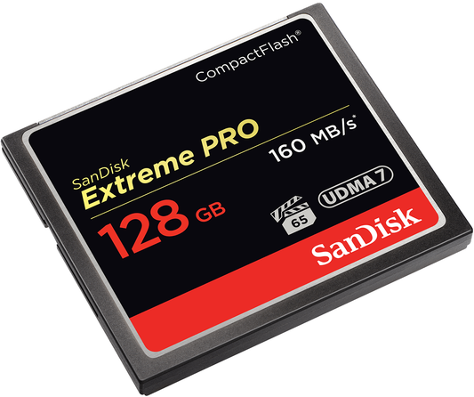 Scheda di Memoria CompactFlash SanDisk Extreme Pro, 128Gb, UDMA 7 SDCFXPS-128G-X46