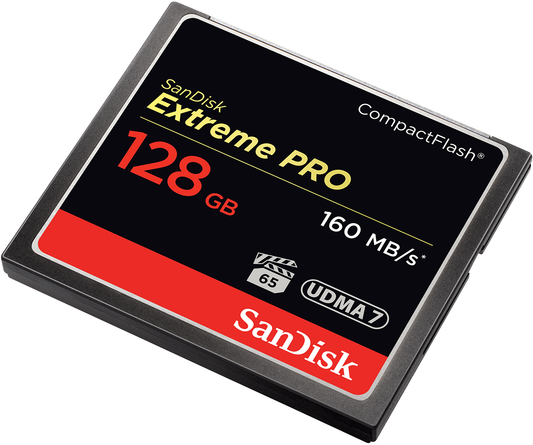 Scheda di Memoria CompactFlash SanDisk Extreme Pro, 128Gb, UDMA 7 SDCFXPS-128G-X46