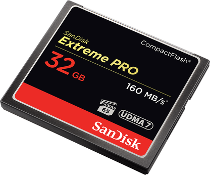 Carte Mémoire CompactFlash SanDisk Extreme Pro, 32Go, UDMA 7 SDCFXPS-032G-X46