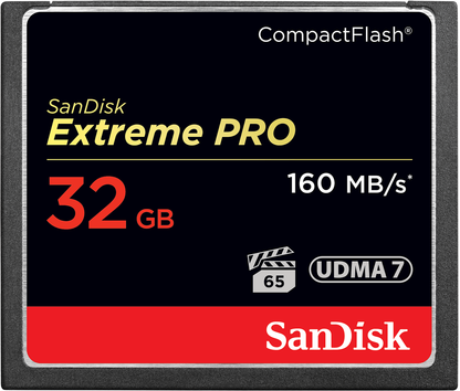 Carte Mémoire CompactFlash SanDisk Extreme Pro, 32Go, UDMA 7 SDCFXPS-032G-X46