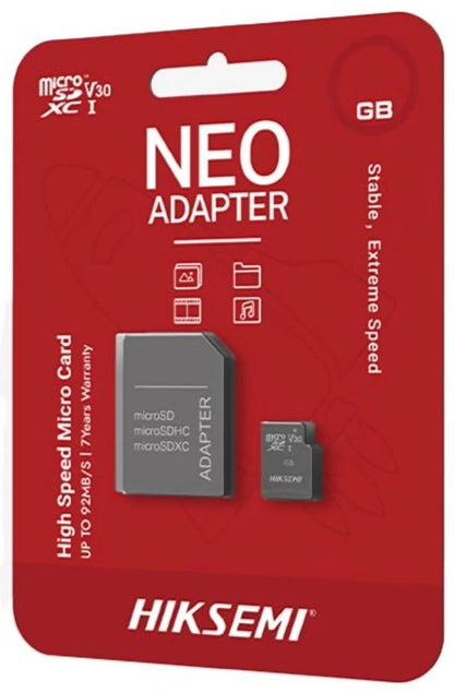 Hiksemi microSDHC Speicherkarte, 8GB, Klasse 10, mit Adapter HS-TF-C1/8G/a
