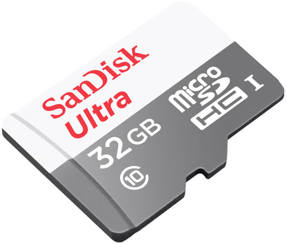 SanDisk Ultra microSDHC Speicherkarte, 32Gb, Klasse 10, mit Adapter SDSQUNR-032G-GN3MA