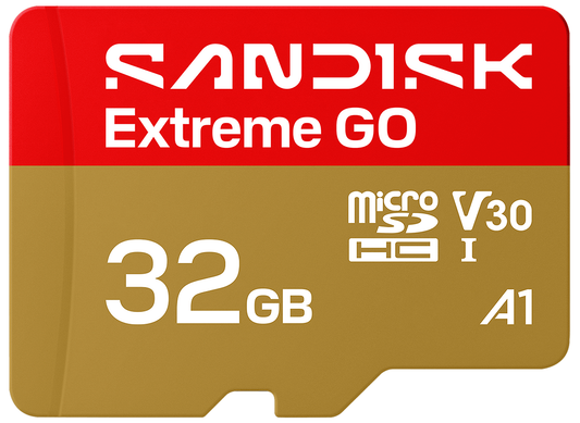 Scheda di memoria microSDHC SanDisk Extreme GO Android A1, 32Gb, Classe 10 / UHS-1 U1 SDSQXGN-032G-GN6MN