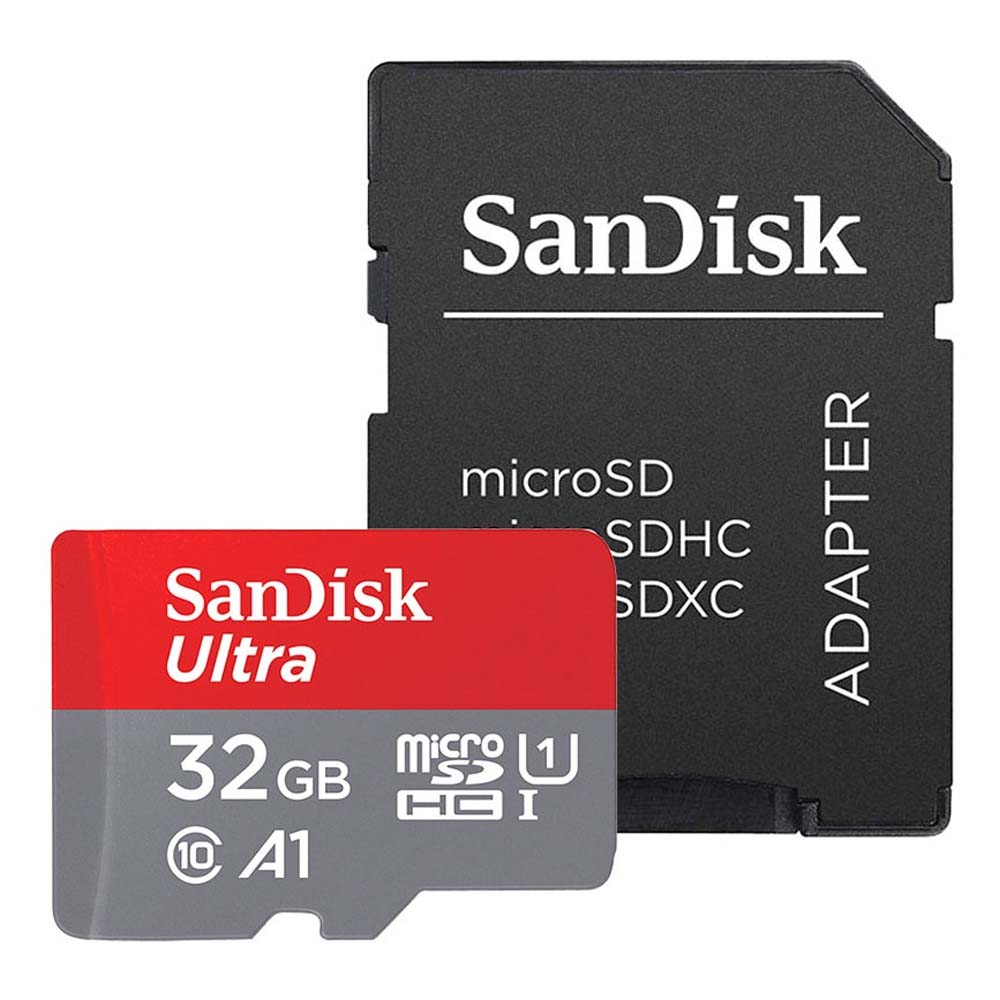 SanDisk Ultra Android A1 microSDHC Speicherkarte, 32Gb, Klasse 10 / UHS-1 U1, mit Adapter SDSQUA4-032G-GN6MA