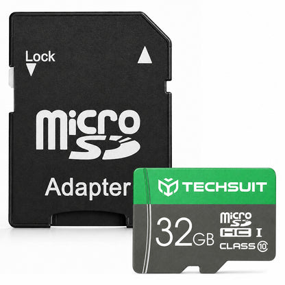 Carte mémoire microSDHC Techsuit THCM11, 32 Go, classe 10, avec adaptateur
