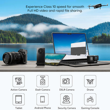 Carte mémoire microSDHC Techsuit THCM11, 32 Go, classe 10, avec adaptateur