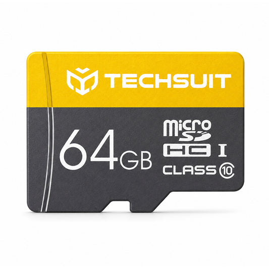 Carte mémoire microSDXC Techsuit THCM11, 64 Go, classe 10, avec adaptateur