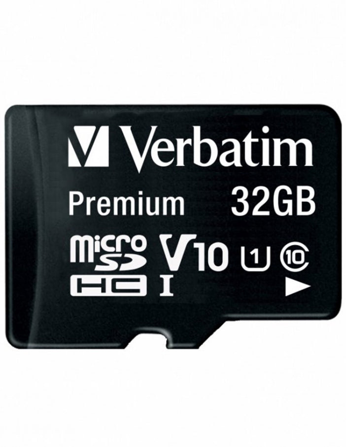 Scheda di memoria microSDHC Verbatim, 32Gb, Classe 10 / UHS-1 U1, con adattatore