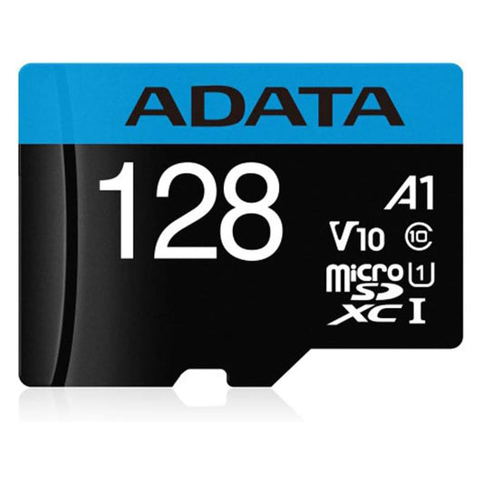 Scheda di memoria microSDXC Adata Premier, 128Gb, Classe 10 / UHS-1 U1, con adattatore AUSDX128GUICL10A1-RA1