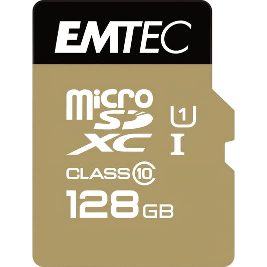 Carte Mémoire microSDXC Emtec Speedin Pro Android A1, 128Go, Classe 10 / UHS-1 U3, Avec Adaptateur ECMSDM128GXE