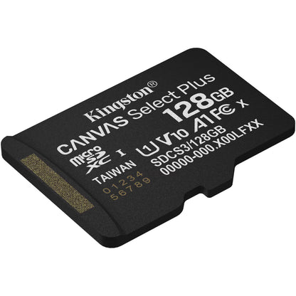Carte mémoire microSDXC Kingston Canvas Select Plus Android A1, 128Gb, Classe 10 / UHS-1 U1 SDCS3/128GBSP