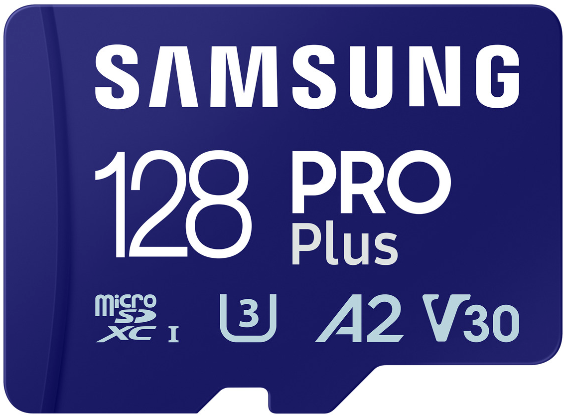 Carte mémoire microSDXC Samsung PRO Plus, 128Gb, Classe 10 / UHS-1 U3, avec adaptateur MB-MD128SA/EU