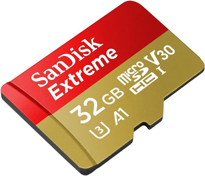 Scheda di Memoria microSDHC SanDisk Extreme, 32Gb, Classe 10 / UHS-1 U3 SDSQXAF-032G-GN6MN
