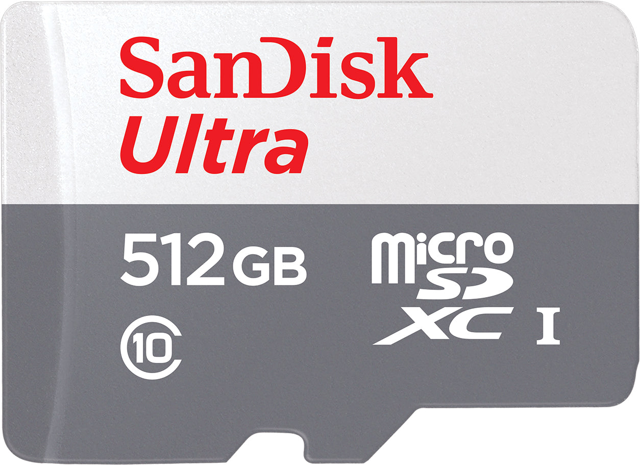 Carte mémoire microSDXC SanDisk Ultra, 512Gb, Classe 10 SDSQUNR-512G-GN3MN