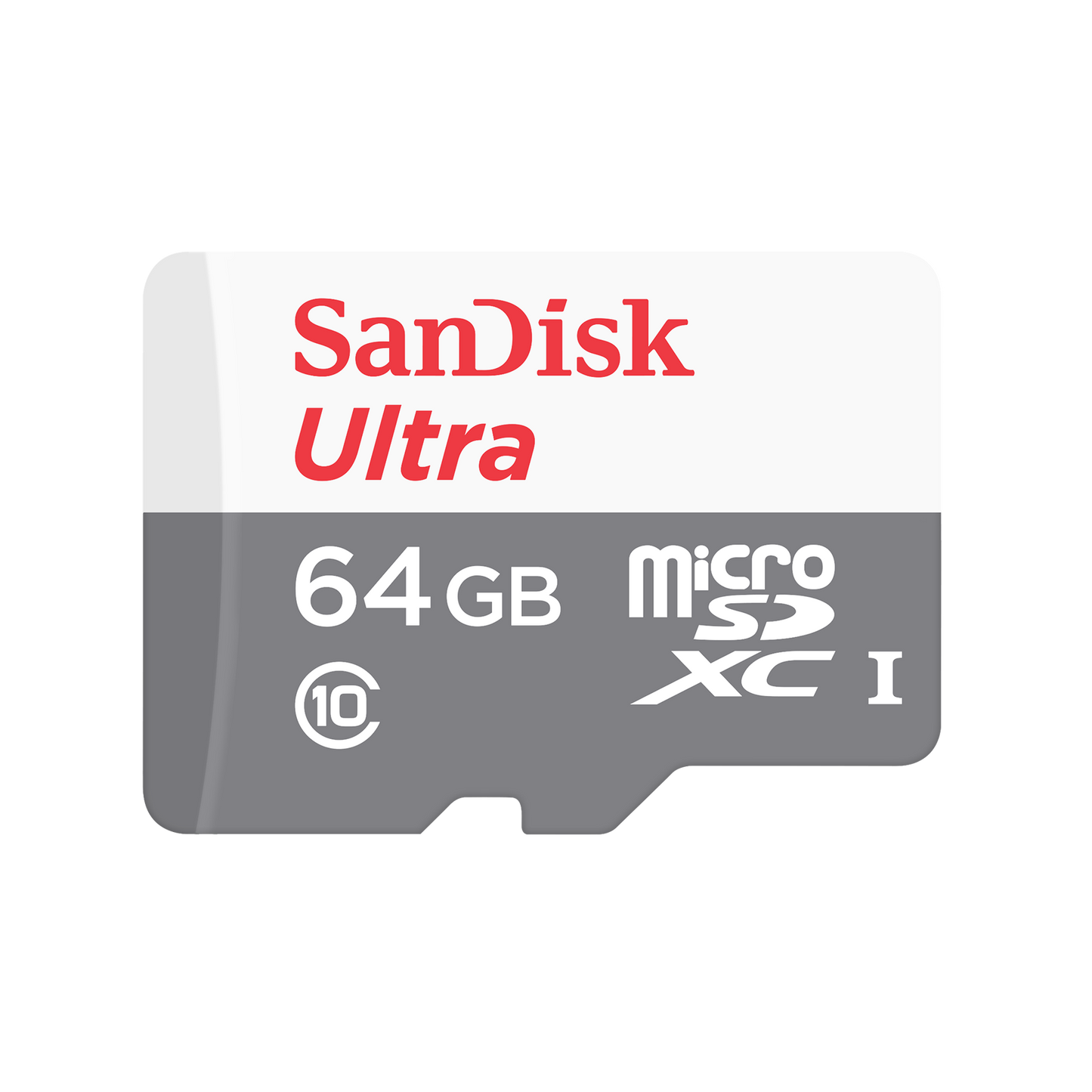 Carte mémoire microSDXC SanDisk Ultra, 64Gb, Classe 10, Avec Adaptateur SDSQUNR-064G-GN6TA